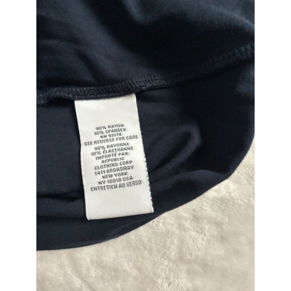 Magaschoni Womens Navy Blue Relaxed Fit Short Sleeve T-Shirt Size XL Stretch New - Picture 4 of 8